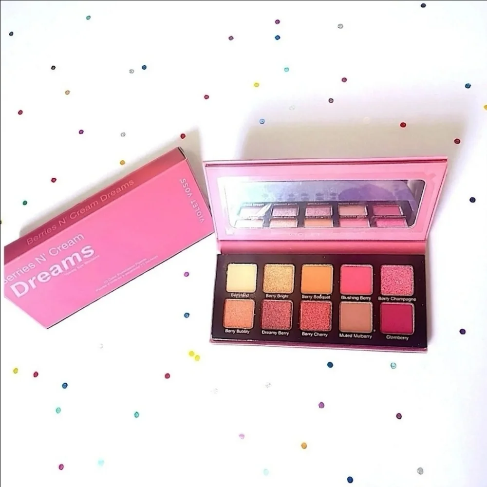 VIOLET VOSS Berries N' Cream Dreams Palette 10 shades .46 oz / 13 g Brand New - Picture 3 of 16